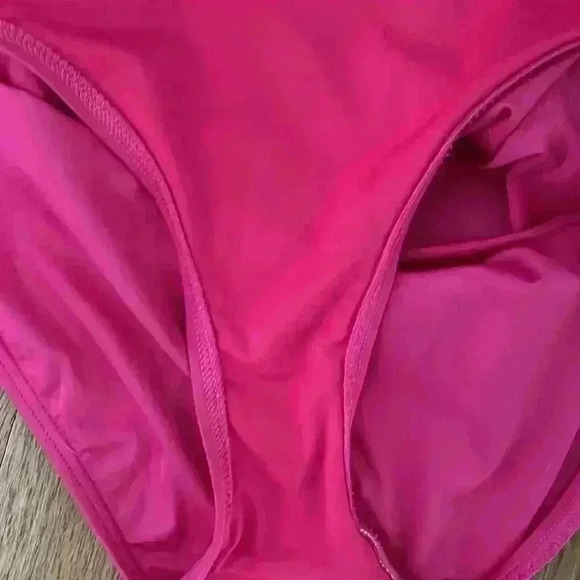 Kate Spade one piece, pink, halter swim suit; size M (S79202) - Picture 6 of 9